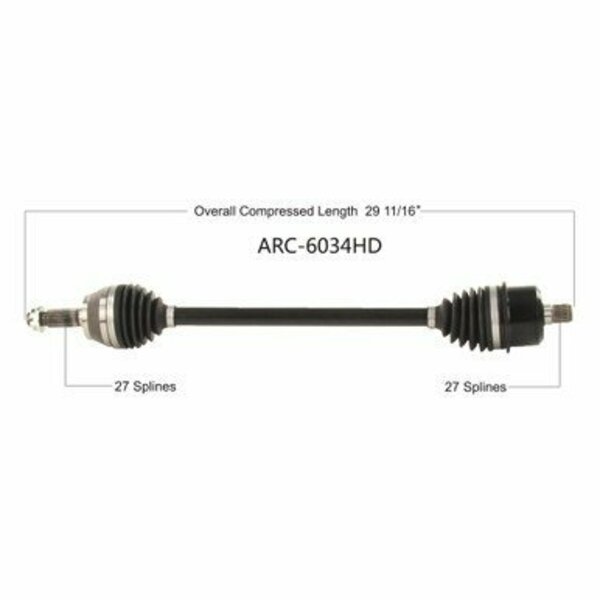 Wide Open Heavy Duty CV Axle for ARCTIC HD FRONT L/R WILDCAT XX 18-20 ARC-6034HD